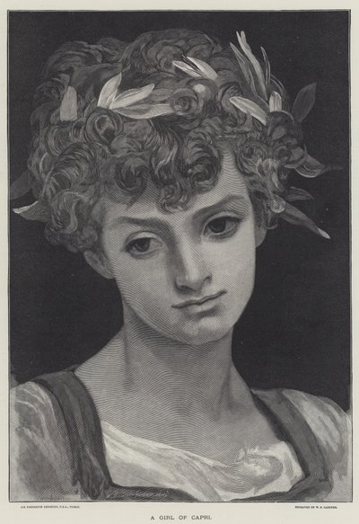 カプリの少女 作： Frederic Leighton